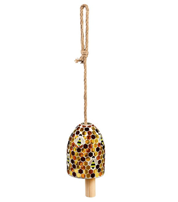 Bee Hive Mosaic Bell Chime - A. Dodson's