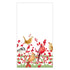 WINTER BIRDS AND BERRIES - RECYCLED GUEST TOWEL