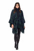 Brinley Belted Poncho, Green By Mud Pie