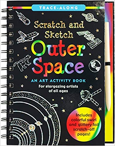 SCRATCH & SKETCH OUTER SPACE TRACE ALONG - A. Dodson's
