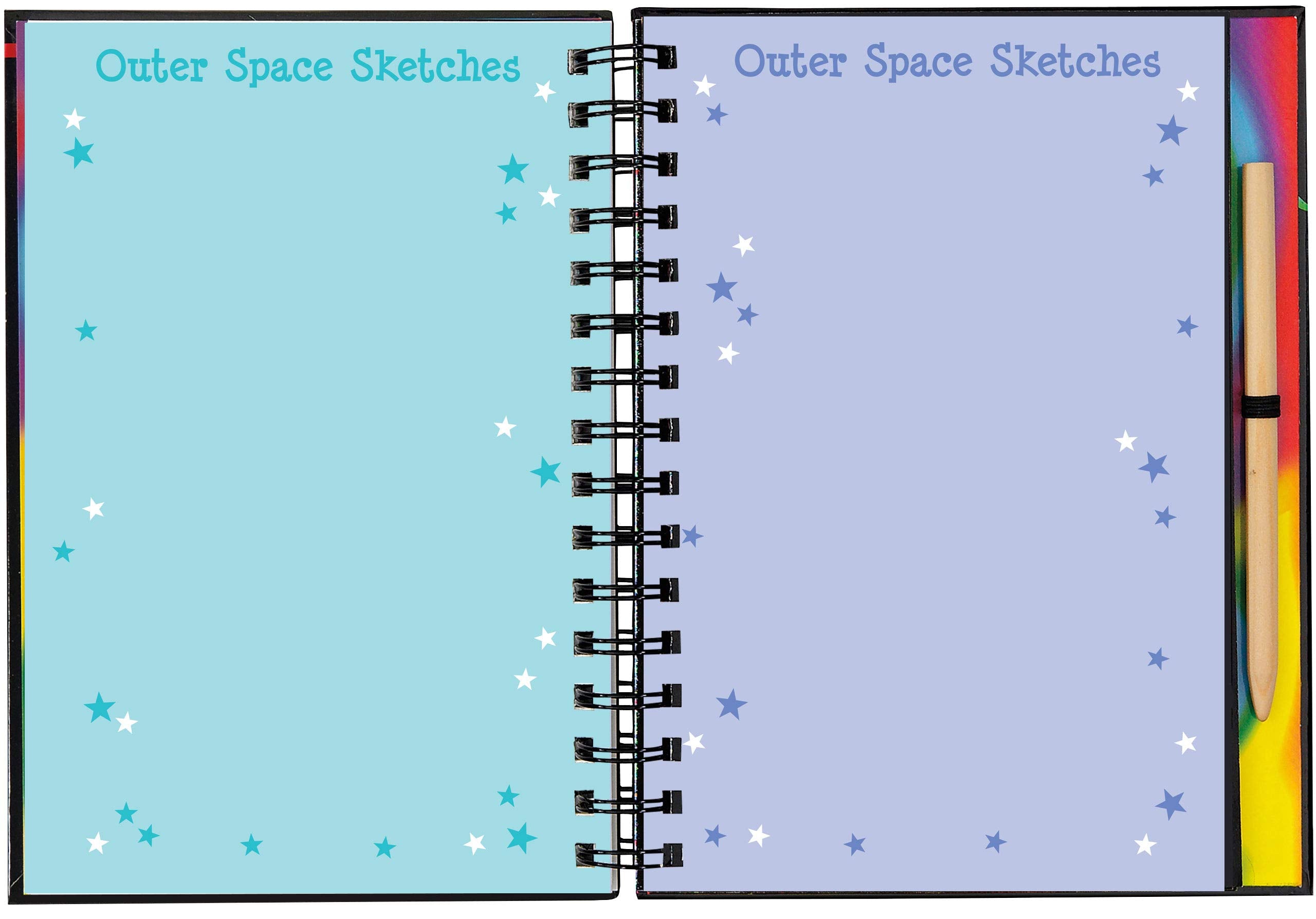 SCRATCH & SKETCH OUTER SPACE TRACE ALONG - A. Dodson's