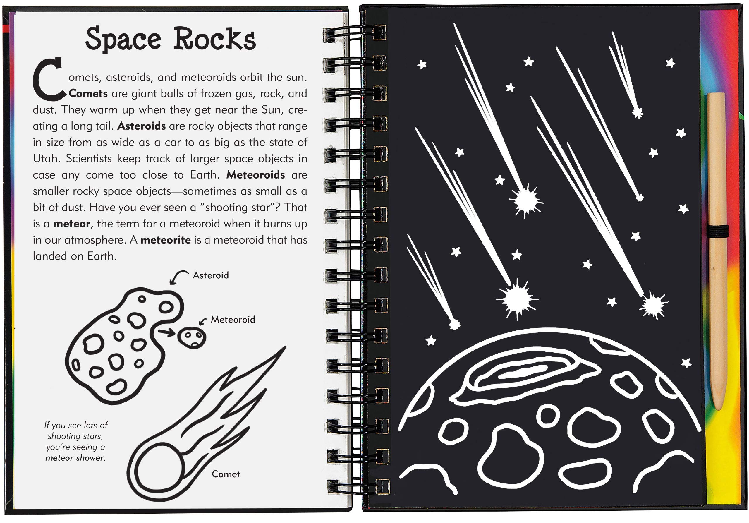 SCRATCH & SKETCH OUTER SPACE TRACE ALONG - A. Dodson's