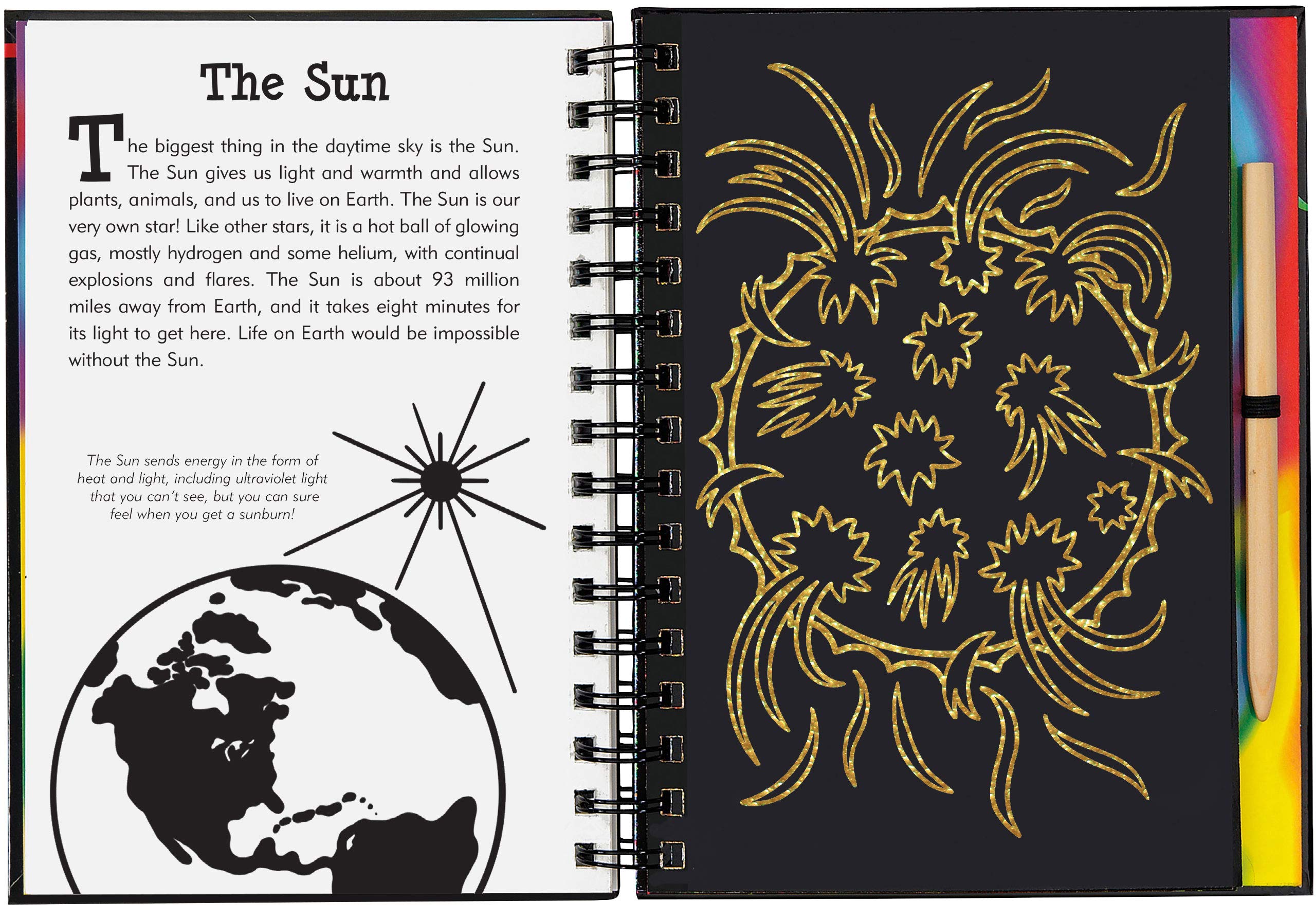 SCRATCH & SKETCH OUTER SPACE TRACE ALONG - A. Dodson's