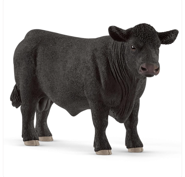 BLACK ANGUS BULL BY SCHLEICH - A. Dodson's