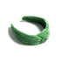 GREEN KNOTTED VELVET HEADBAND - A. Dodson's