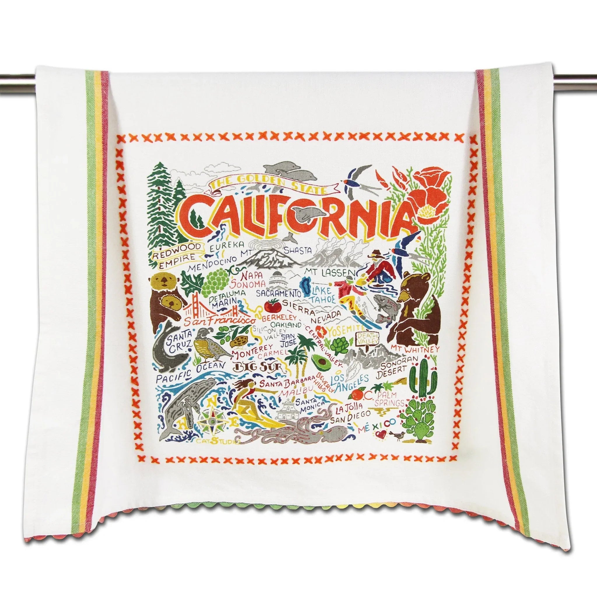 Catstudio embroidered dish towels — A. Dodson's authorized retailer in Suffolk, Virginia