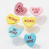A Set of Three Loving Phrase Post Earrings