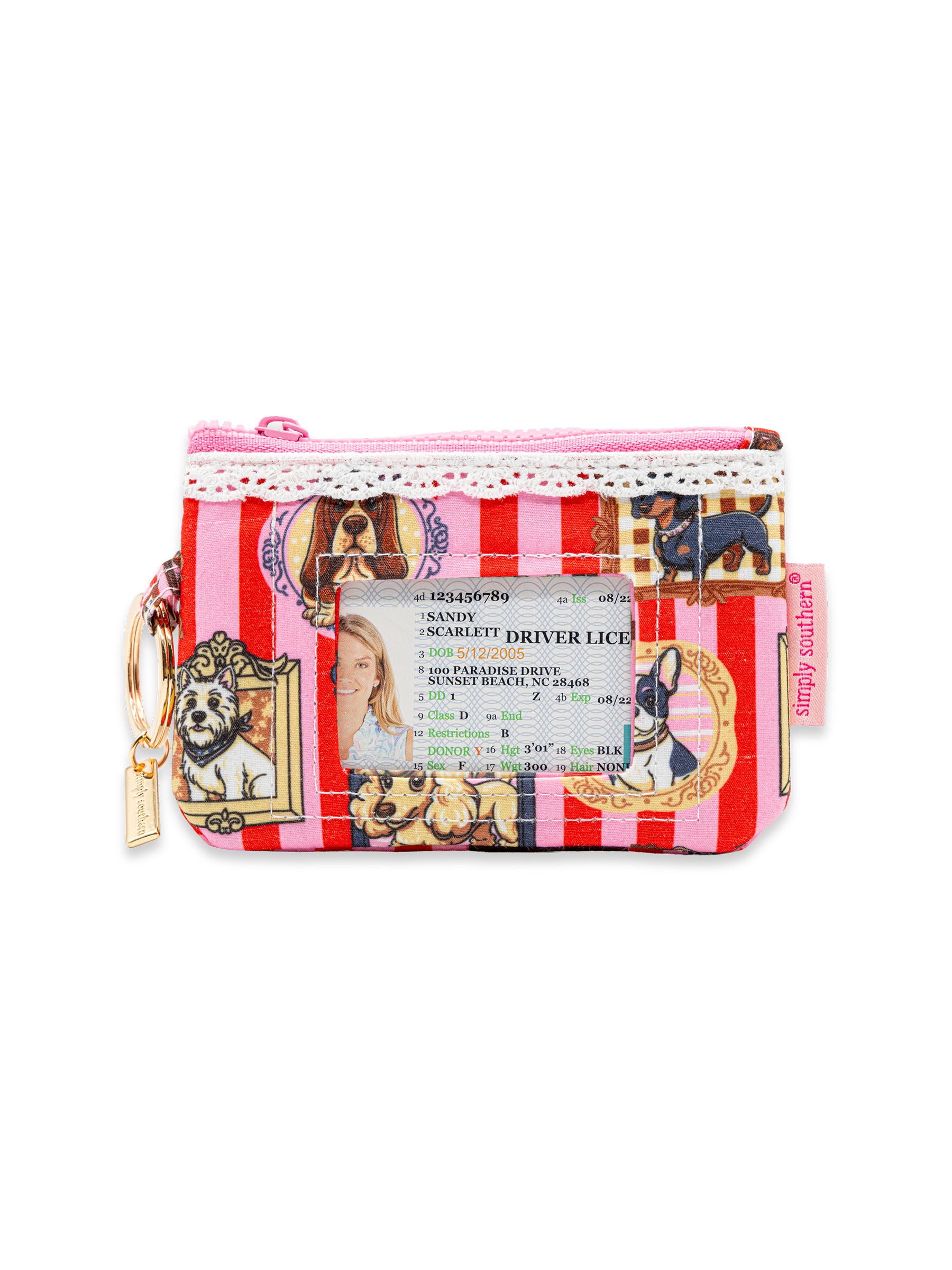 Simply Southern Lace ID Wallet - Framed Dogs by Simply Southern
