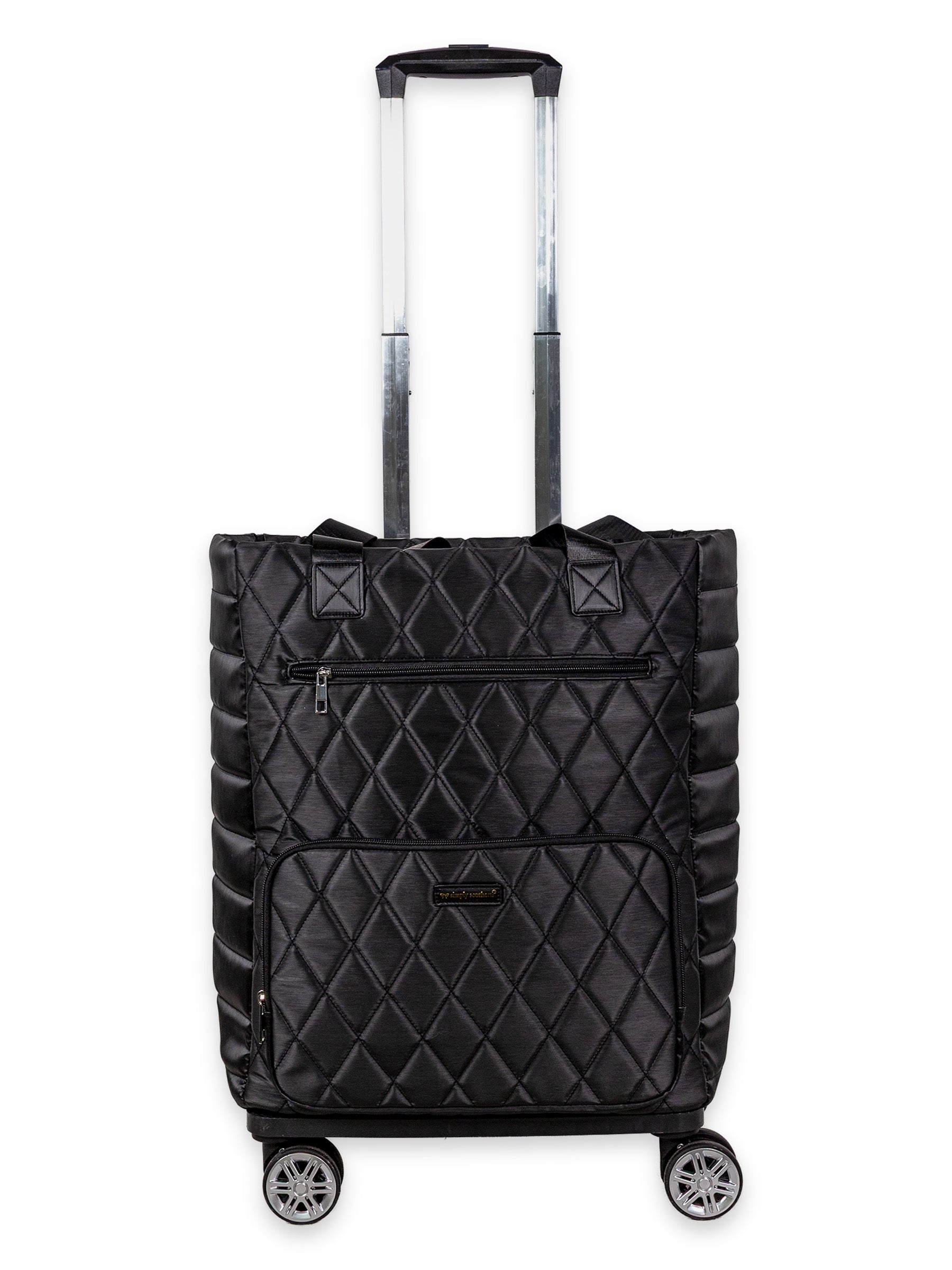 Simply Southern Swivel Rolling Tote - Black by Simply Southern