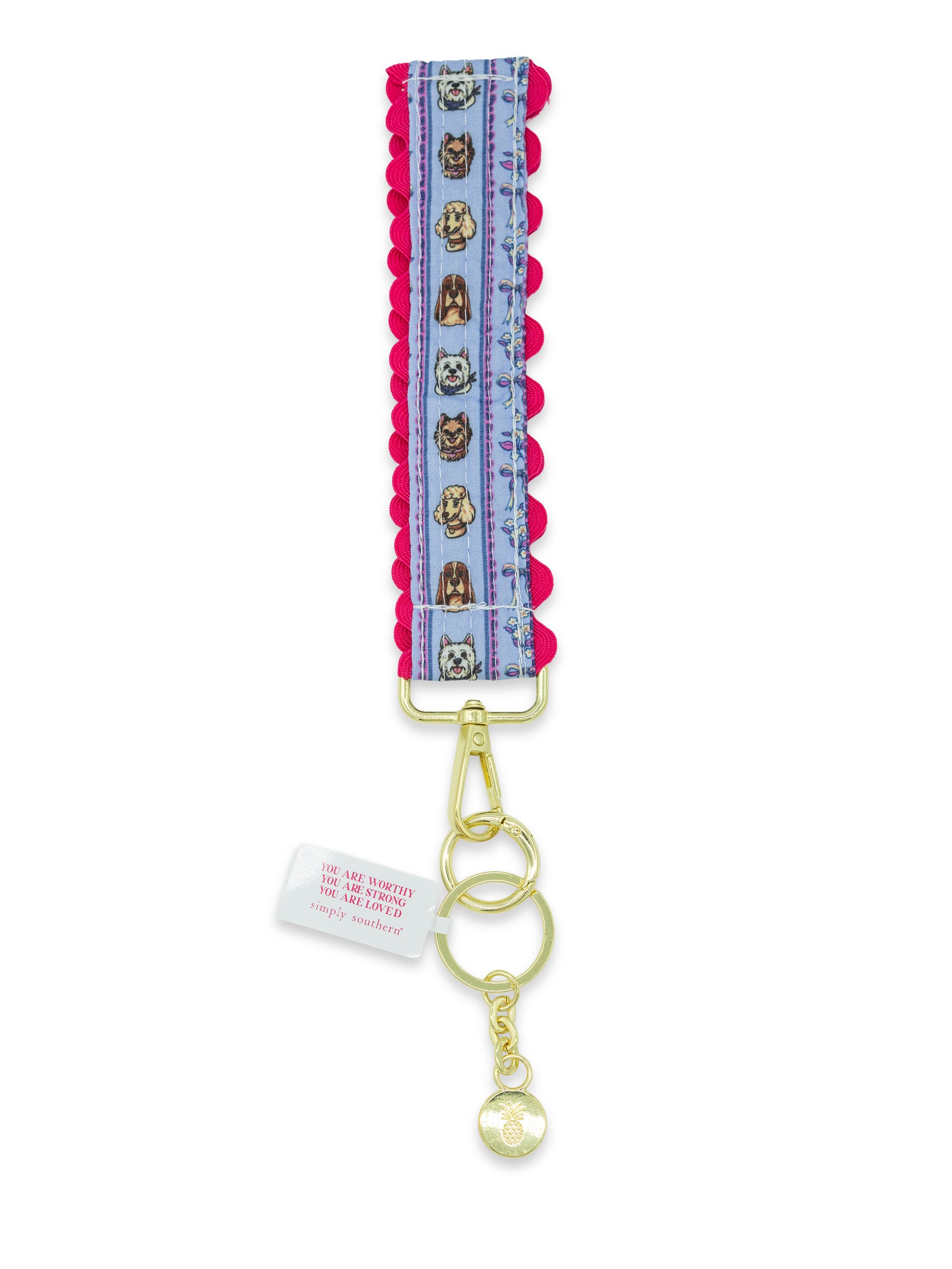 Simply Southern Lace Key Fob - Dog Bow by Simply Southern
