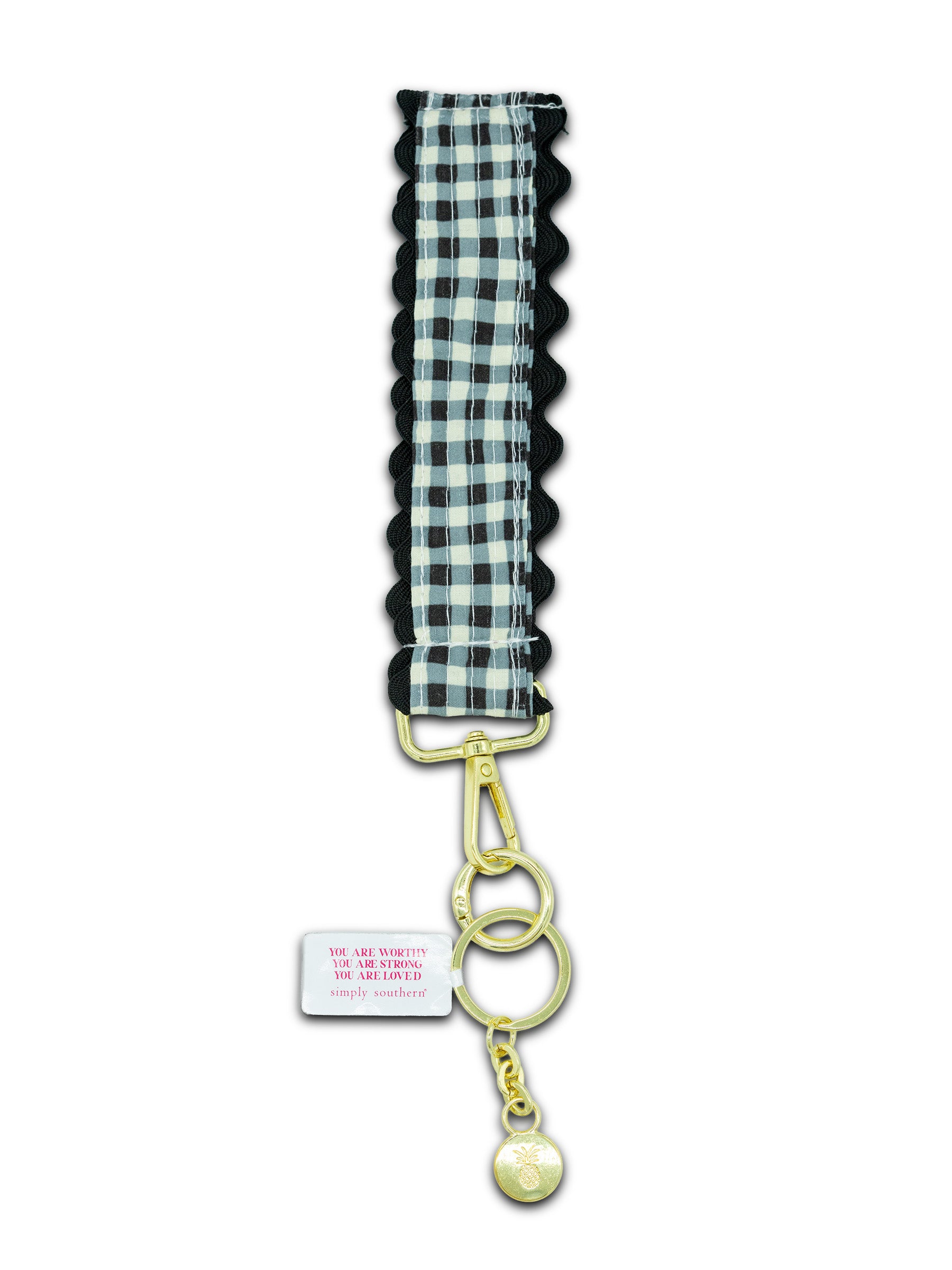 Simply Southern Lace Key Fob - Buffalo Check by Simply Southern