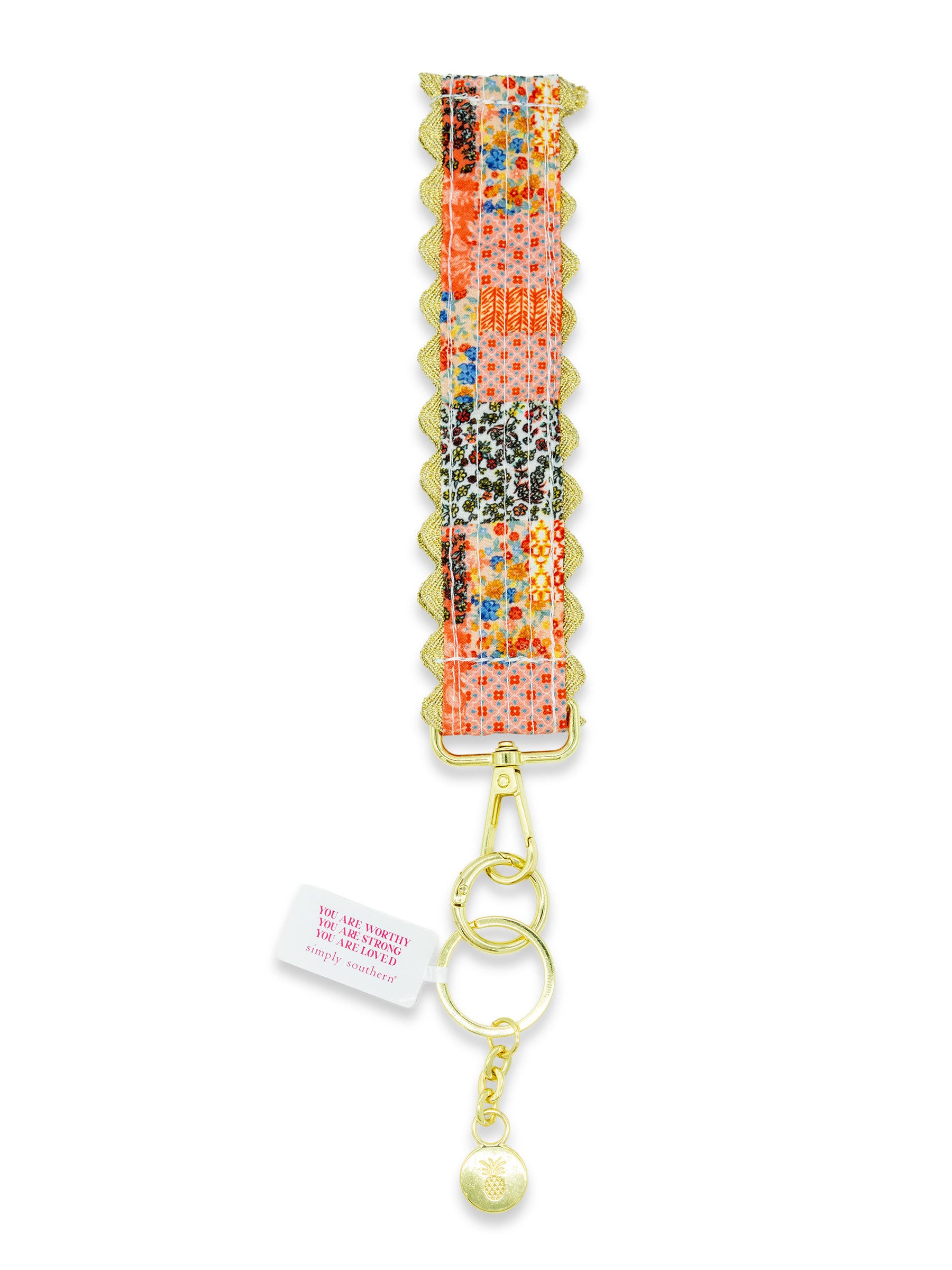 Simply Southern Lace Key Fob - Quilted Floral by Simply Southern