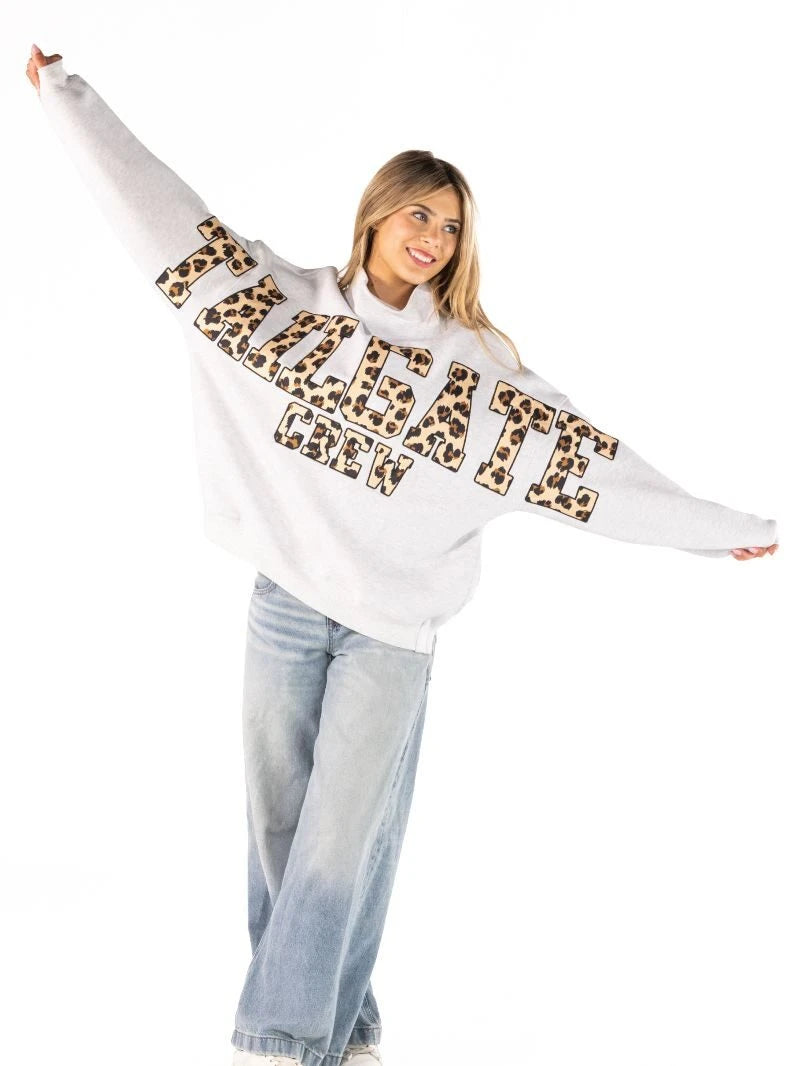 Simply Southern Everyday Mock Neck Sweatshirt - Tailgate Crew by Simply Southern