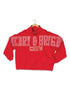Simply Southern Merry & Bright Crew mock neck sweatshirt in red