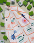 Tile Toss Tea Towel - Mahjong