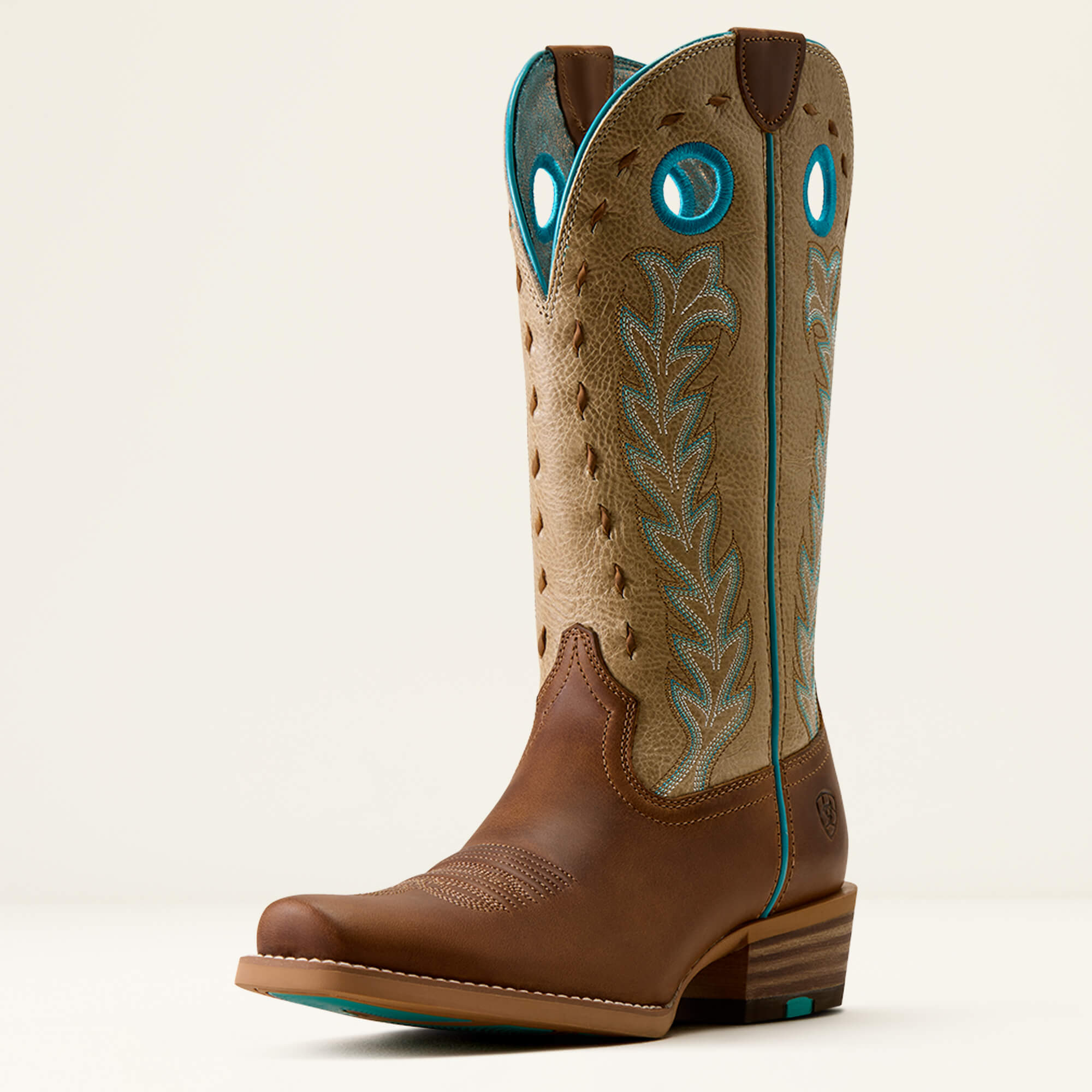 Ariat Lucera Narrow Cutter Toe Western Boot - Wheat Brown