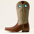 Ariat Lucera Narrow Cutter Toe Western Boot - Wheat Brown - view 2