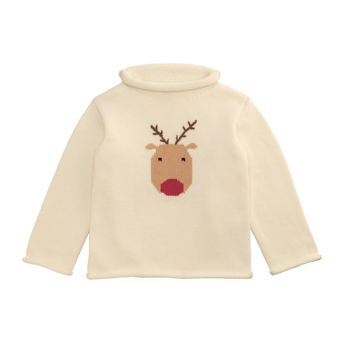 REINDEER ROLLNECK SWEATER BY MUD PIE