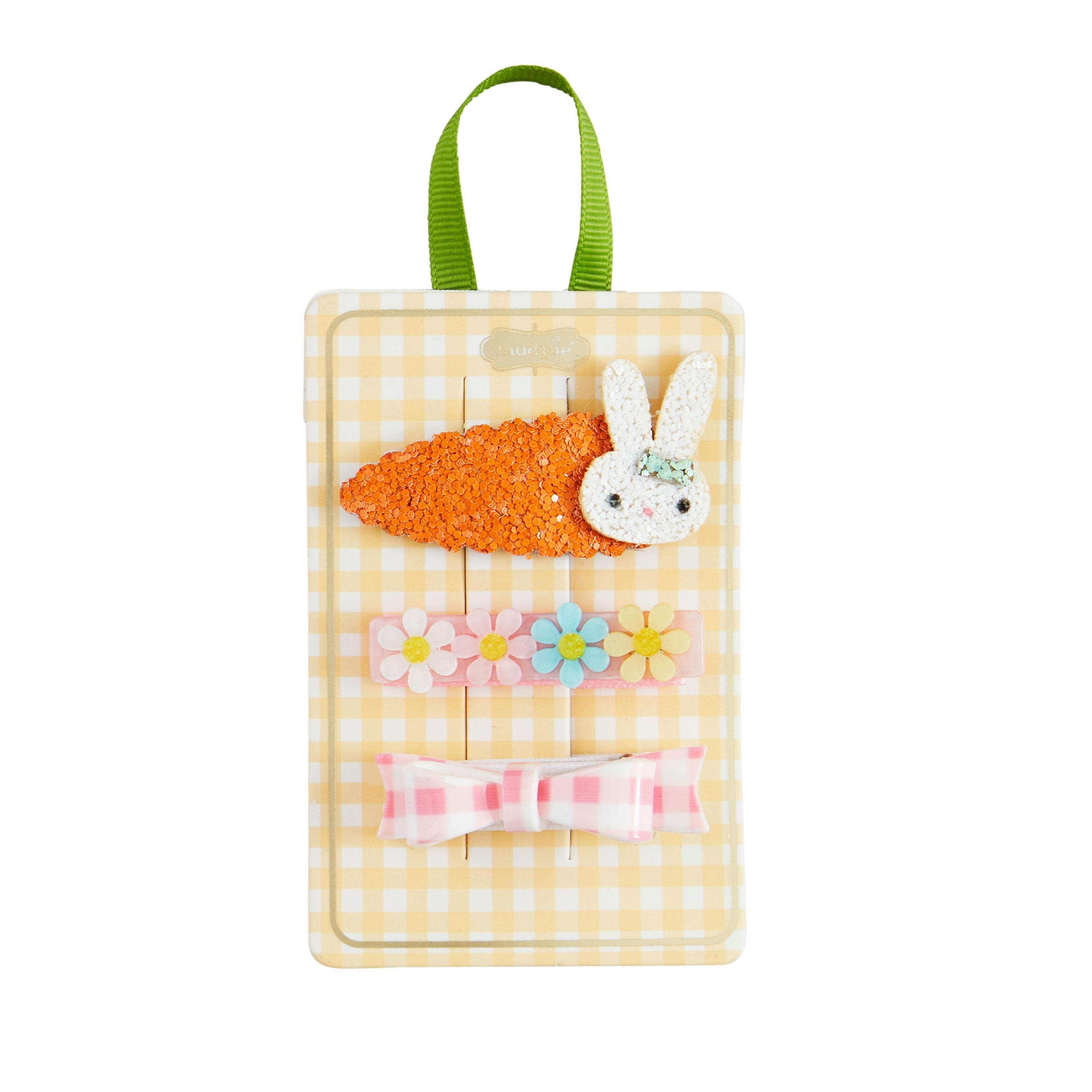 Yellow Easter Hair Clips By Mud Pie