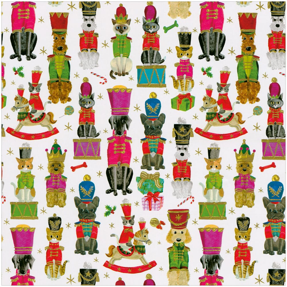 Toy Soldier Pets Gift Wrap