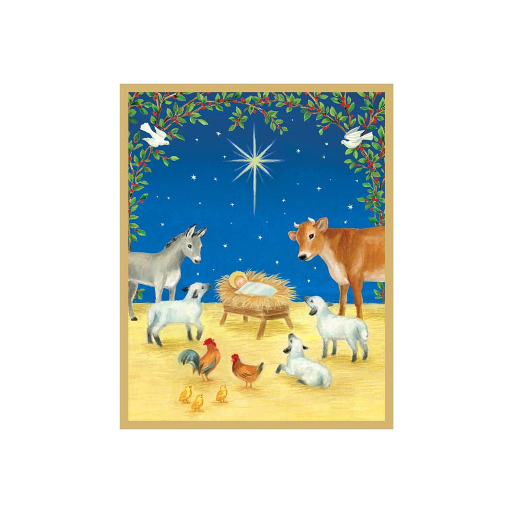 Manger Scene Petite Boxed Christmas Cards