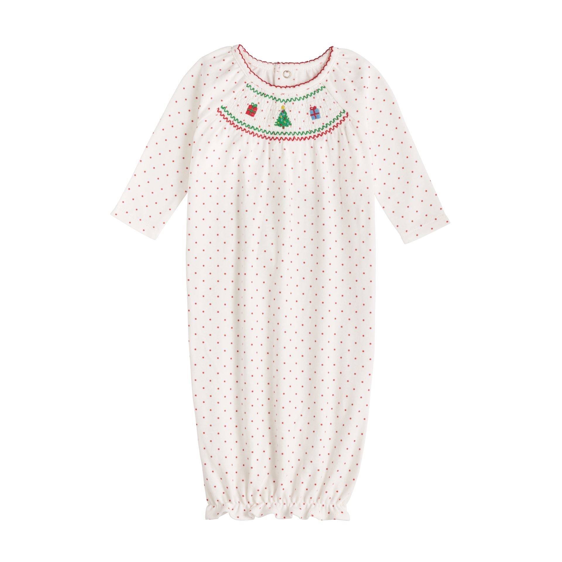 Christmas Smocked Gown by Mud Pie