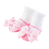Pink Bow Socks BY MUD PIE