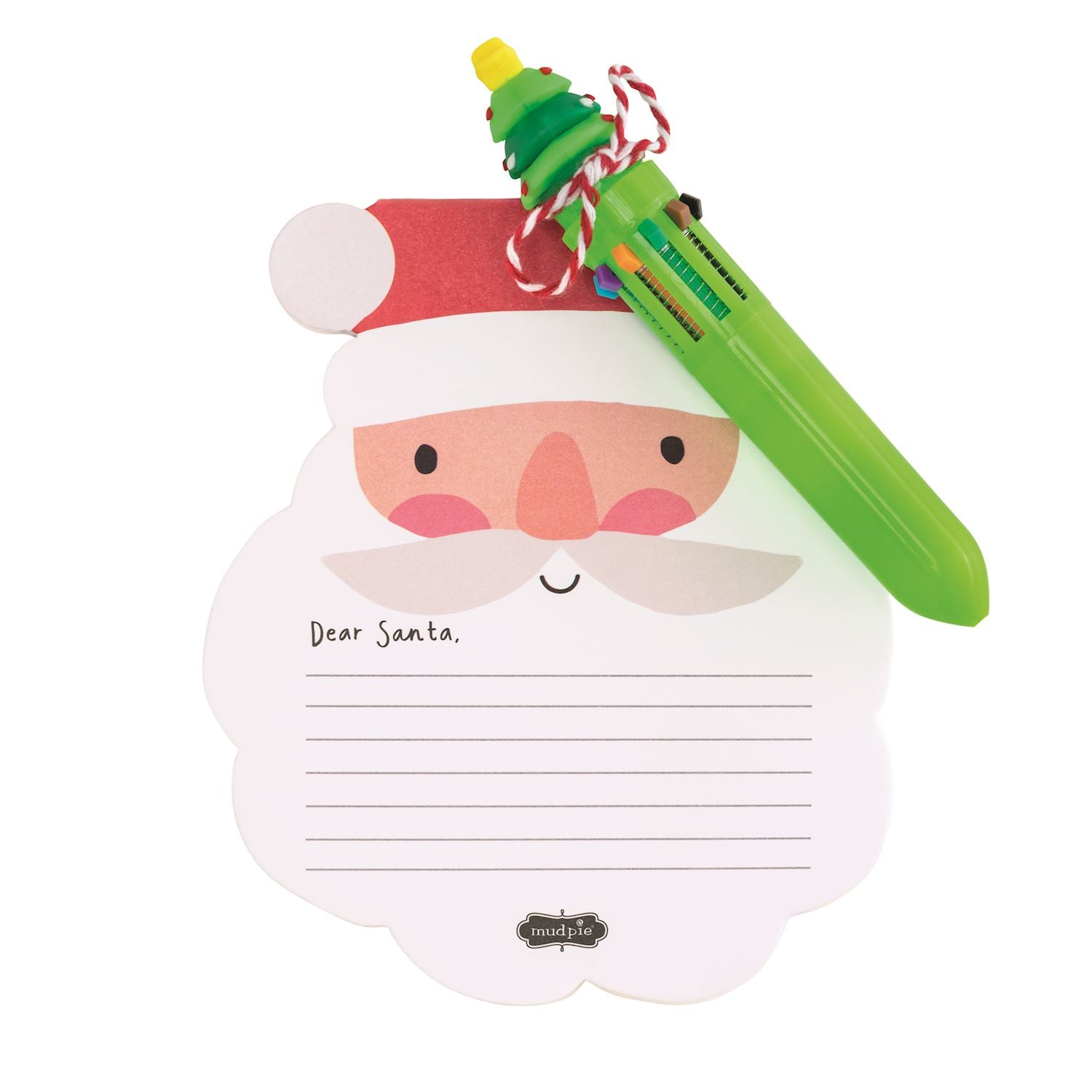 Santa Letters To Santa Notepad & Pen Set By Mud Pie