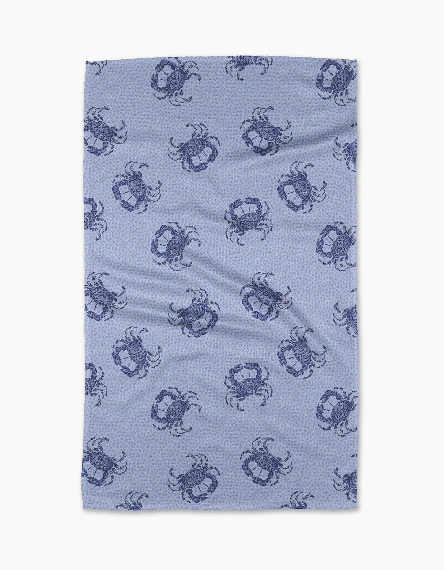 Summer Crabs Tea Towel by Geometry
