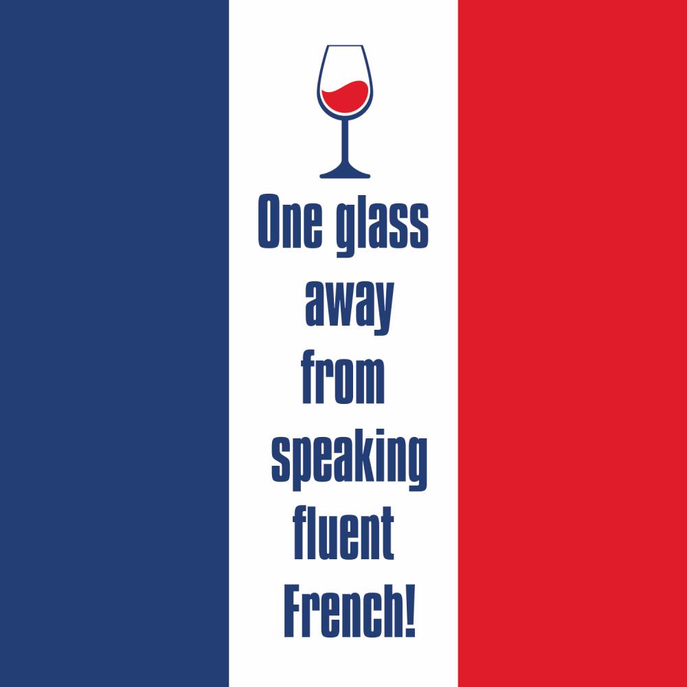 One Glass Away Beverage Napkins