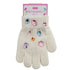 White Glitzy Gloves By Mud Pie