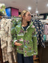 Ida Mae Sierra Cowgirl Green Quilted Snap Jacket