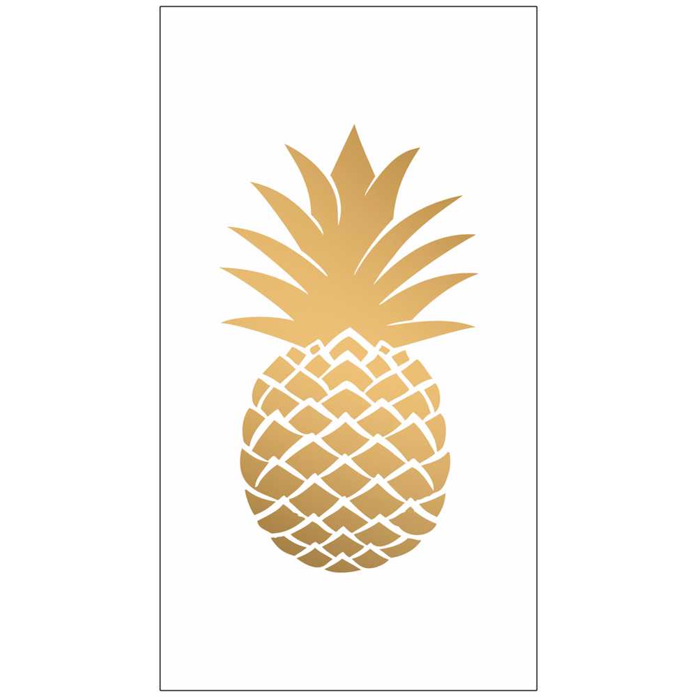 Golden Pineapple Guest Towels
