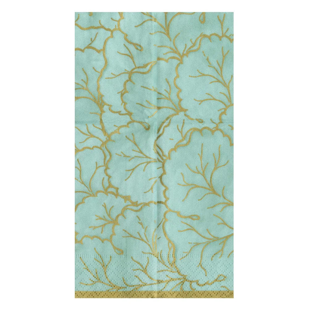 GILDED MAJOLICA SALTWATER - GUEST TOWEL