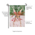 Candy Cane Rabbit Burlap Garden Flag