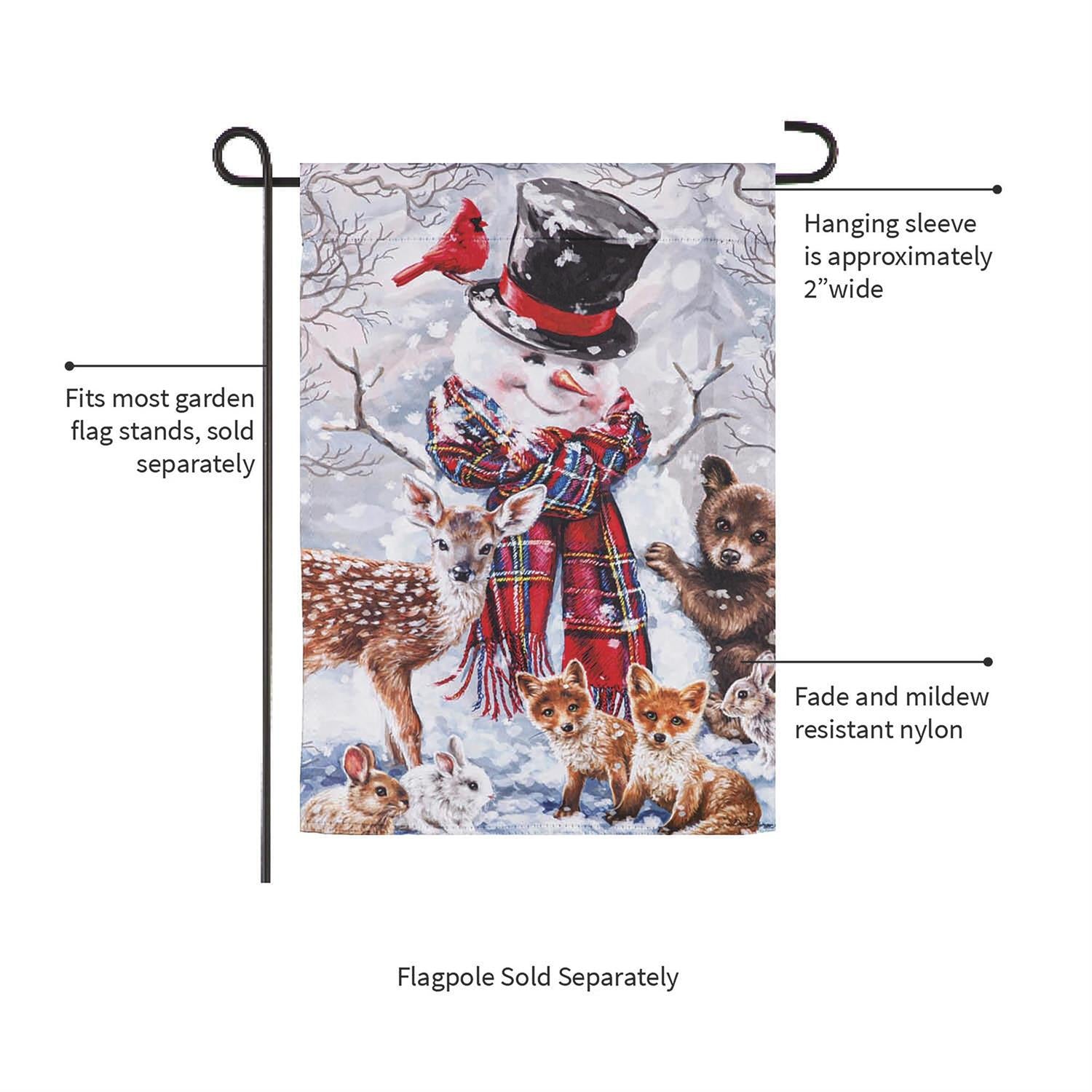 Forest Friends Garden Suede Flag