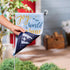 Joy to the World Reversible Suede Garden Flag