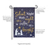 Joy to the World Reversible Suede Garden Flag