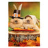Evergreen Bunny Pilgrims Suede Garden Flag