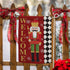 Welcome Nutcracker Suede Garden Flag