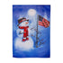 Patriotic Snowman Suede Garden Flag