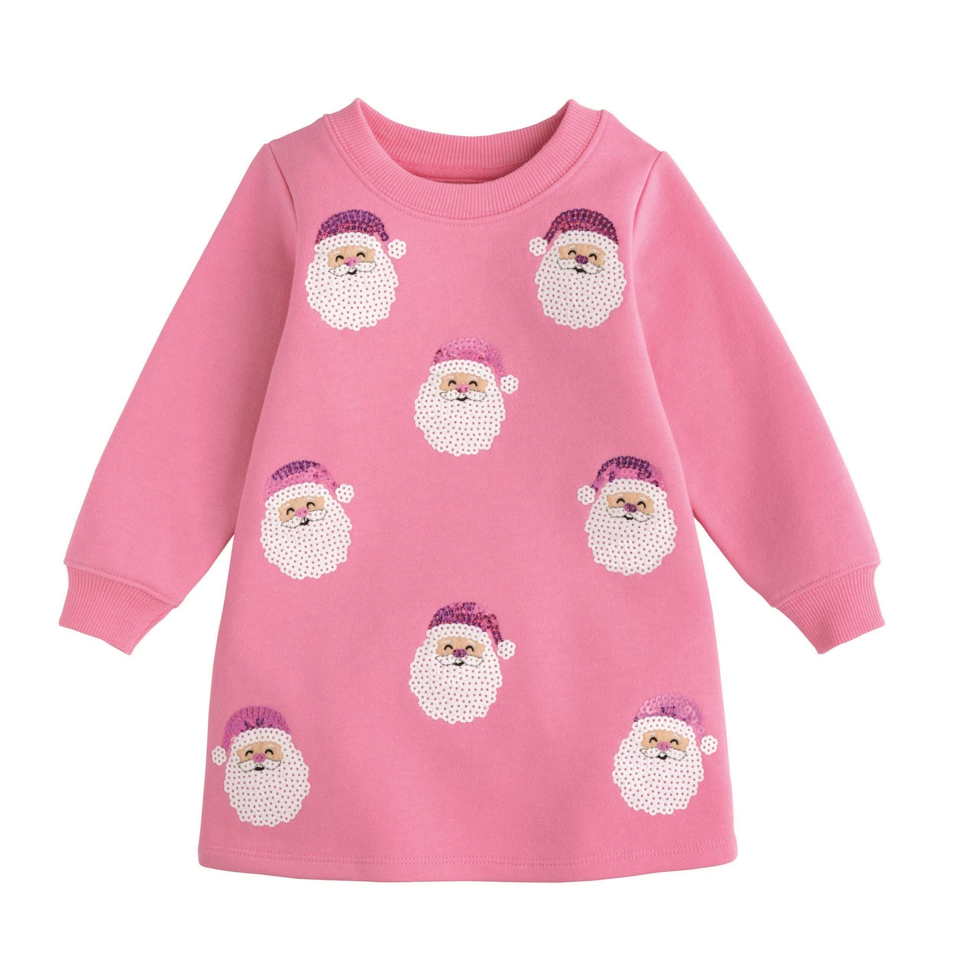 Sparkle Santa Sweatshirt Dress by Mud Pie
