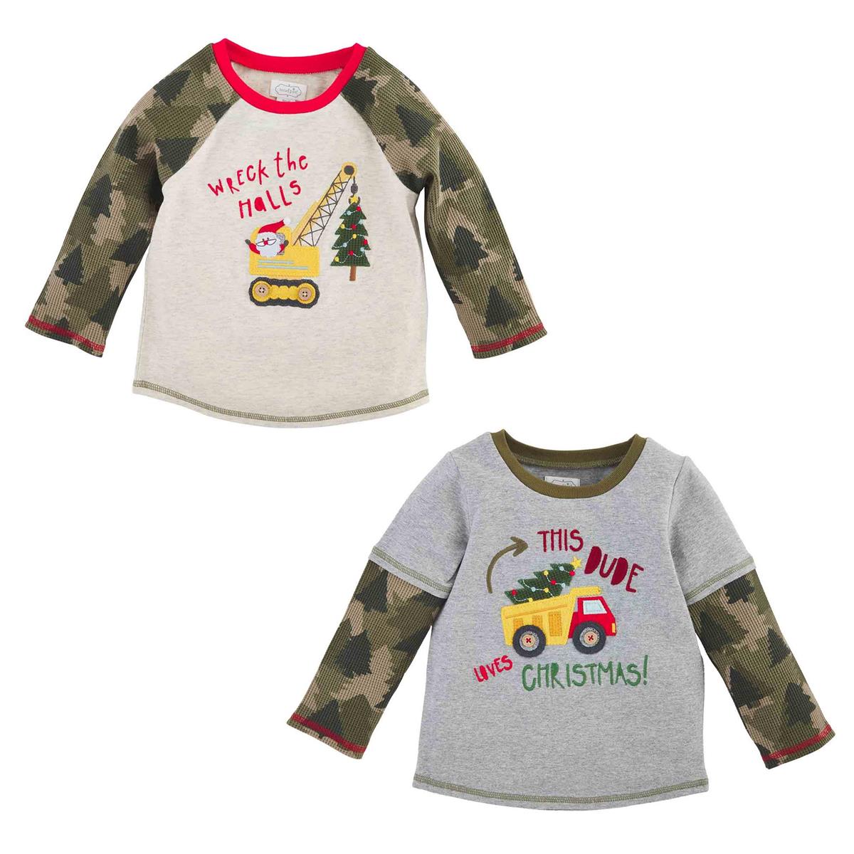 CONSTRUCTION CHRISTMAS TEES - 2 STYLES BY MUD PIE - A. Dodson's