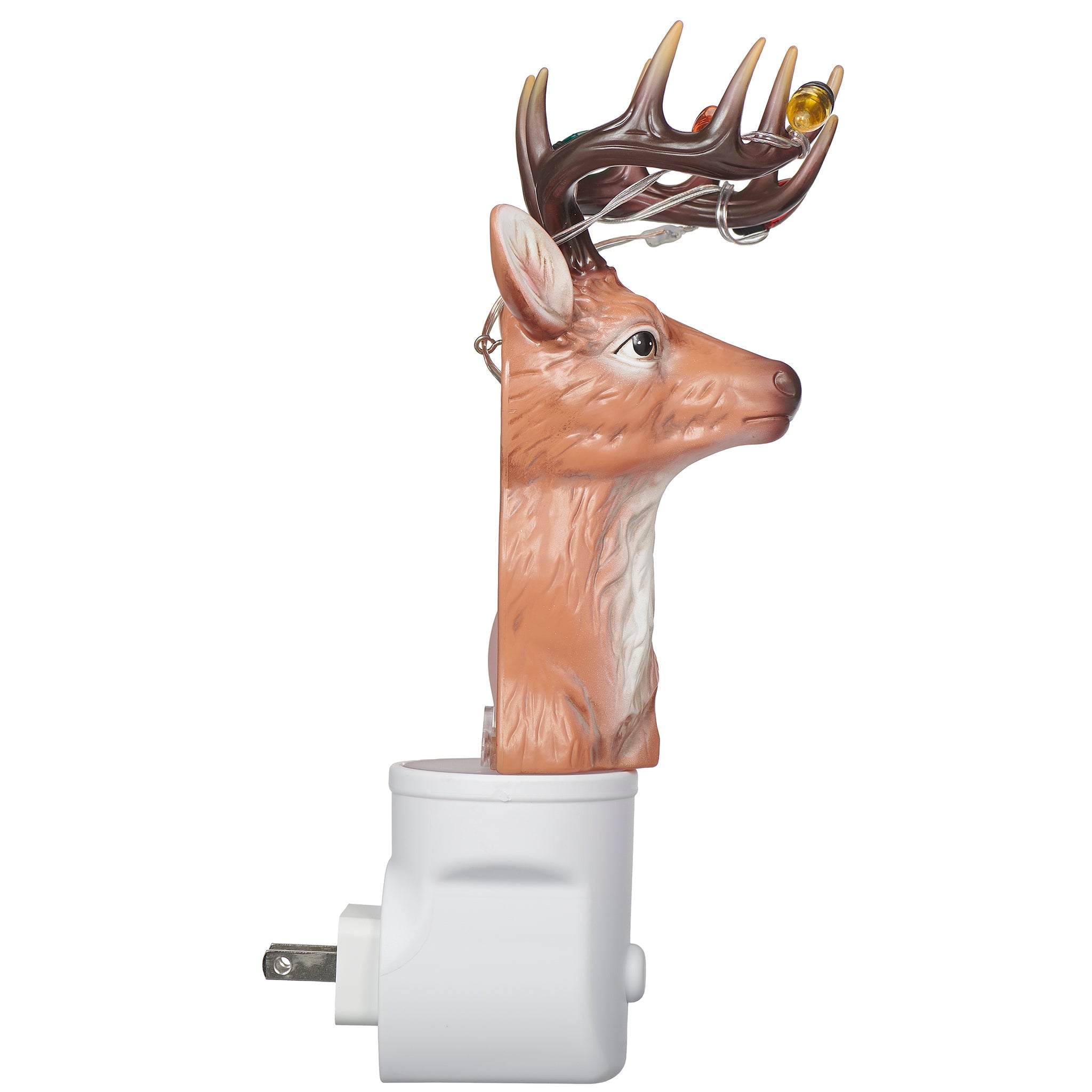 Roman Lights Reindeer Night-Light with Blinking Antlers - view 4 of 5