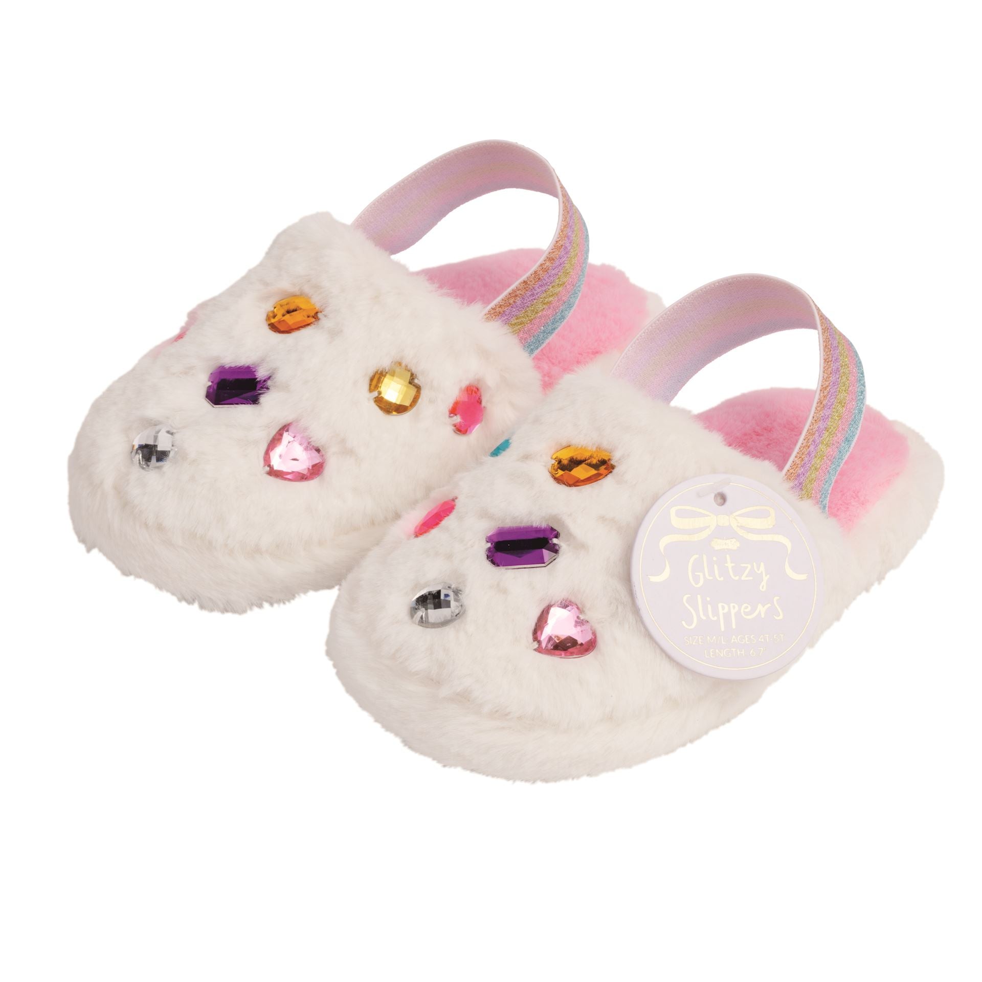 Glitzy Slippers by Mud Pie