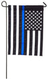 Thin Blue Line Garden Applique Flag