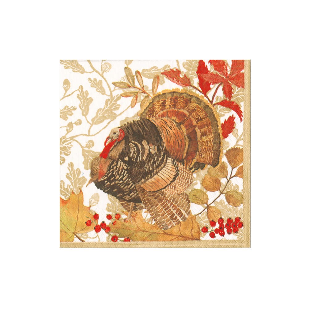 Woodland Turkey Cocktail Napkins