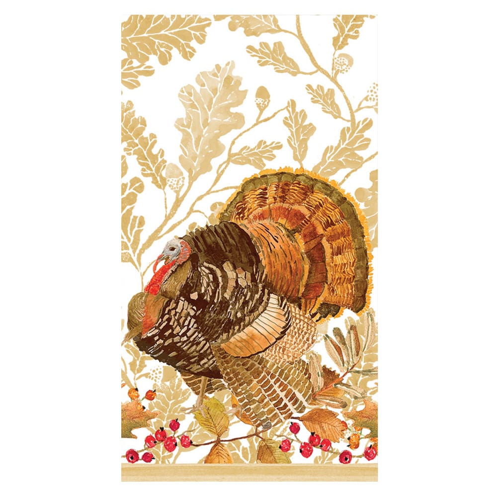 Woodland Turkey Guest Towels