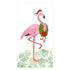 CHRISTMAS FLAMINGOS - GUEST TOWEL