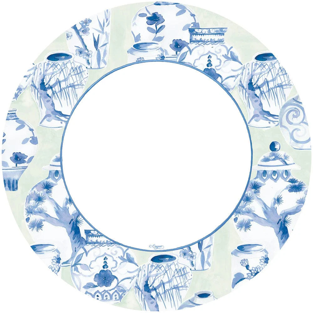 GLAZED PORCELAIN CELADON - DINNER PLATES